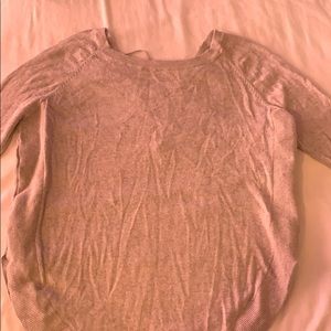 3/4 sleeve sweater (criss cross back)